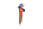 Set de nouă chei Allen YATO YT-05635, cap sferic, 1,5-10 mm