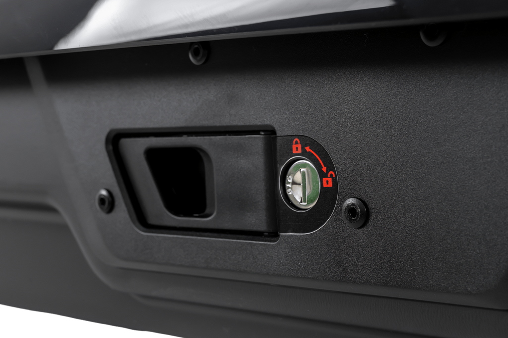 Cutie de portbagaj Inter Pack Monsun PRO L, negru metalizat