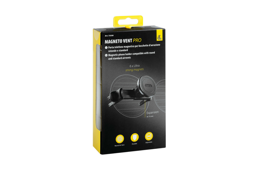Suport magnetic pentru telefon LAMP Magneto Vent Pro pentru orificii de ventilație universale
