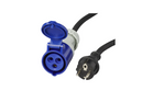 Adaptor cu ștecher cu împământare și priză CEE 16A ProPlus 373527DE cablu 150cm