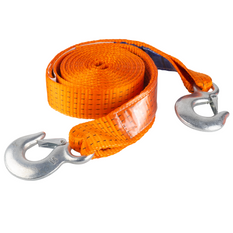 Frânghie de remorcare cu cârlige HERMON curea de remorcare 4,5m/50mm/5t portocalie