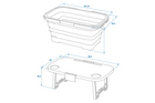 Coș de picnic cu capac ProPlus 370315 coș pliabil cu funcție de masă 20L