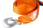 Frânghie de remorcare cu cârlige HERMON curea de remorcare 4,5m/50mm/5t portocalie