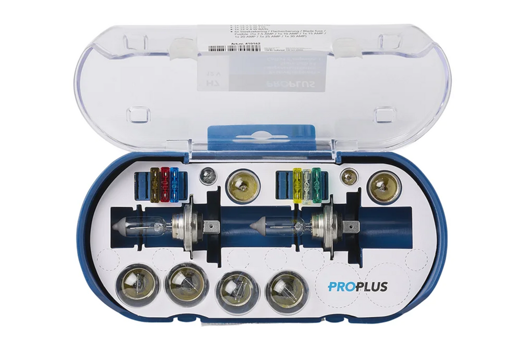 Set becuri H7 pentru rulote, auto ProPlus 410162 set de rezervă de 16 bucăți