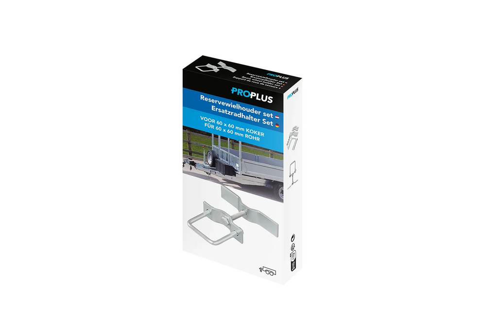 Suport roată de rezervă pentru remorcă ProPlus pentru profil de 60x60 mm