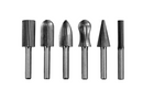 Set de freze cu coadă YATO YT-61711 pentru metal, suport de 6 mm pentru polizor drept, 6 bucăți