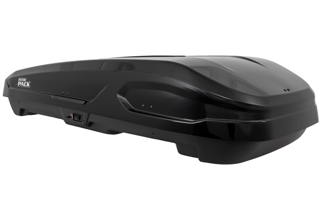 Cutie de portbagaj Inter Pack Monsun PRO M, negru metalizat