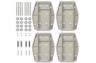 Set de patru plăcuțe de susținere pentru stabilizator de remorcă ProPlus 361519 cu arc 20,5x27,5cm