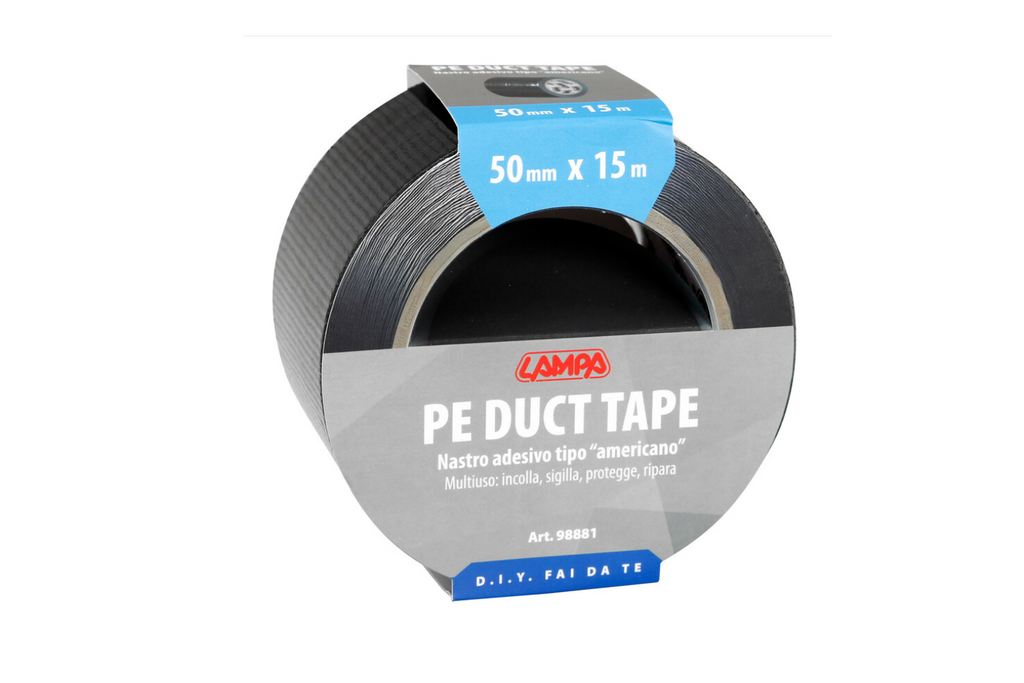 Bandă adezivă LAMP 15m/50mm neagră