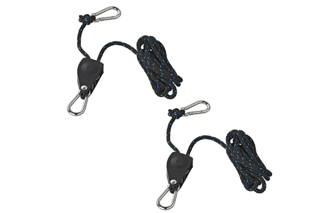 Set de două trolii cu cablu metalic ProPlus 320054V01, palan cu cablu metalic cu clichet, 2,5 m, 136 kg