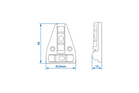 Nivelă în cruce ProPlus 341214 tip T 58x43.6mm