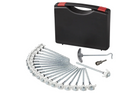 Set de cuie de cort cu înșurubare pentru cuie metalice ProPlus 365014 cu cârlig 20x20cm