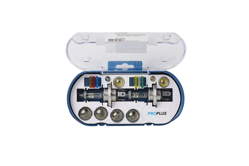 Set becuri H4 pentru rulote, mașini ProPlus 410134 Set de rezervă cu 16 piese