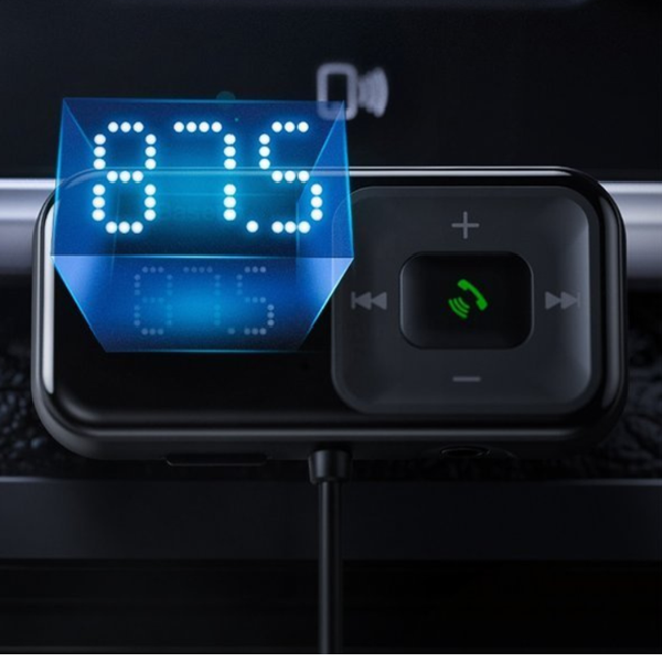 Transmițător FM BASEUS T S-16 Bluetooth 5.0 MP3 + încărcător auto 2x USB