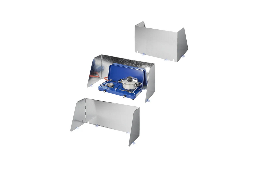 ProPlus 370340V03 Parbriz pliabil pentru aragazuri de camping, arzătoare 37-70 cm