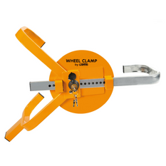 Blocator de roți LAMPĂ CLEMĂ ROATĂ protecție antifurt pentru jante de 13–18"