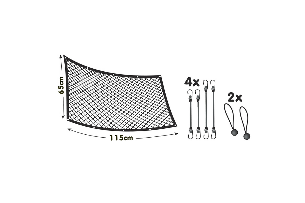 Barieră despărțitoare pentru câini LAMPA PET-2 din plasă, fixată pe scaunele din față, 115x65cm