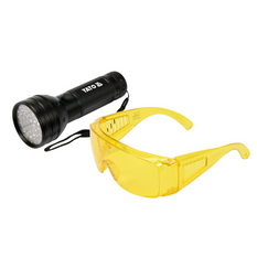 Set lanternă + ochelari de protecție YATO YT-08581 lanternă UV 51 LED-uri