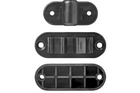 Zăvor de ușă pentru rulote și autorulote ProPlus 362622V02BK, mâner negru cu arc pentru fixarea ușii