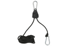 Set de două trolii cu cablu metalic ProPlus 320054, palan cu cablu metalic cu clichet, 2,5 m, 68 kg