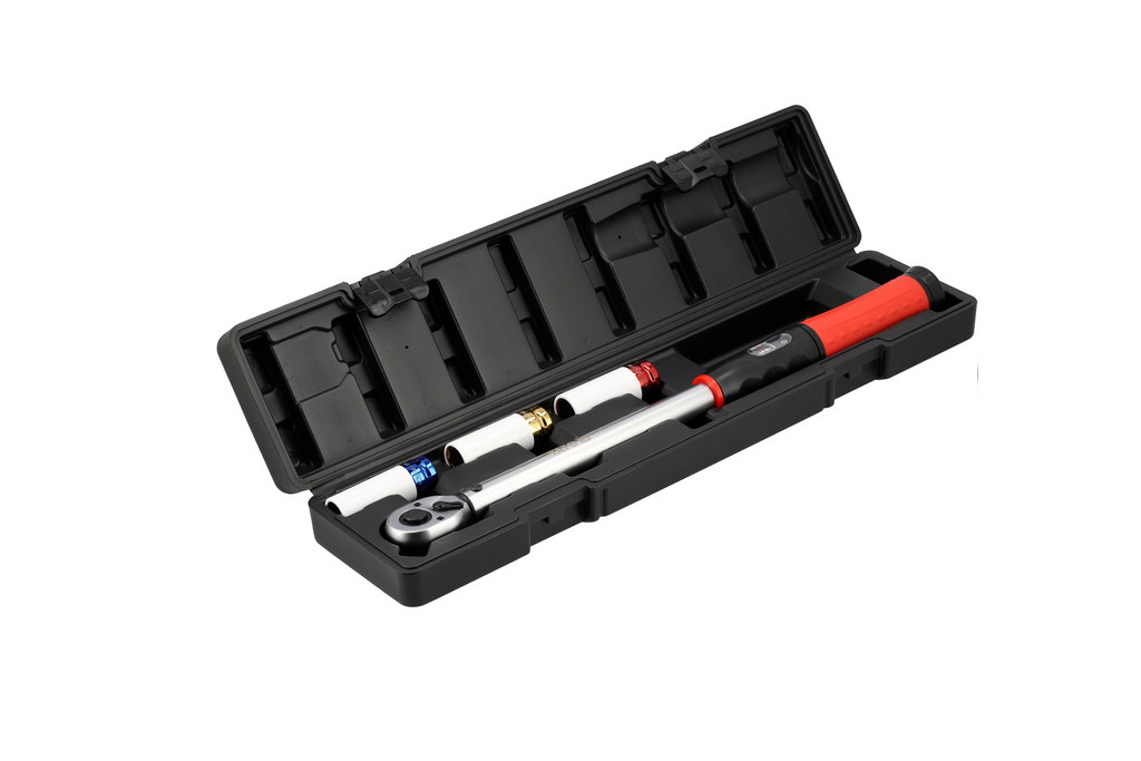 Set de chei dinamometrice YATO 1/2" 40–220Nm, format din 4 piese, pentru înlocuirea roților