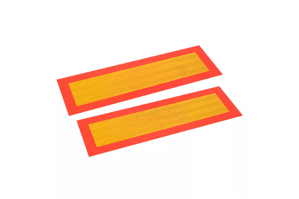 Un set de două plăcuțe lungi de marcare a vehiculelor HERMON „LAWETA” plăcuțe informative 100x300mm
