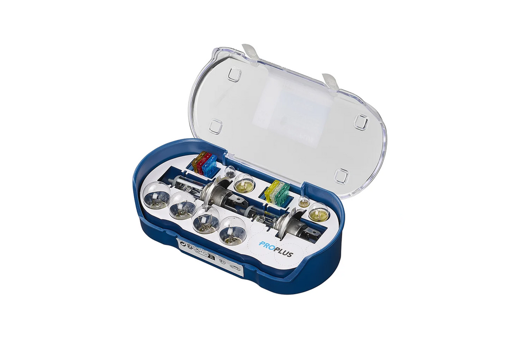 Set becuri H4 pentru rulote, mașini ProPlus 410134 Set de rezervă cu 16 piese