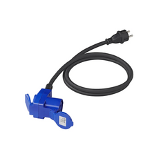 Adaptor cu mufă Schuko și conector unghiular CEE + priză Schuko 16A ProPlus 373528DE cablu 150cm