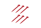 Set de șase cuie de cort ProPlus 364824, cuie de plastic pentru atașarea cablurilor de ancorare, 19 cm