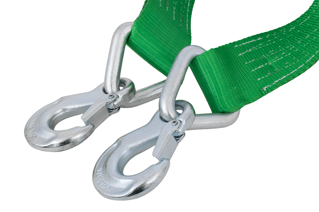 Frânghie de remorcare cu cârlige HILLS 5m/60mm/6t verde