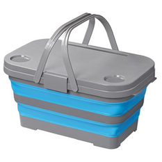 Coș de picnic cu capac ProPlus 370315 coș pliabil cu funcție de masă 20L
