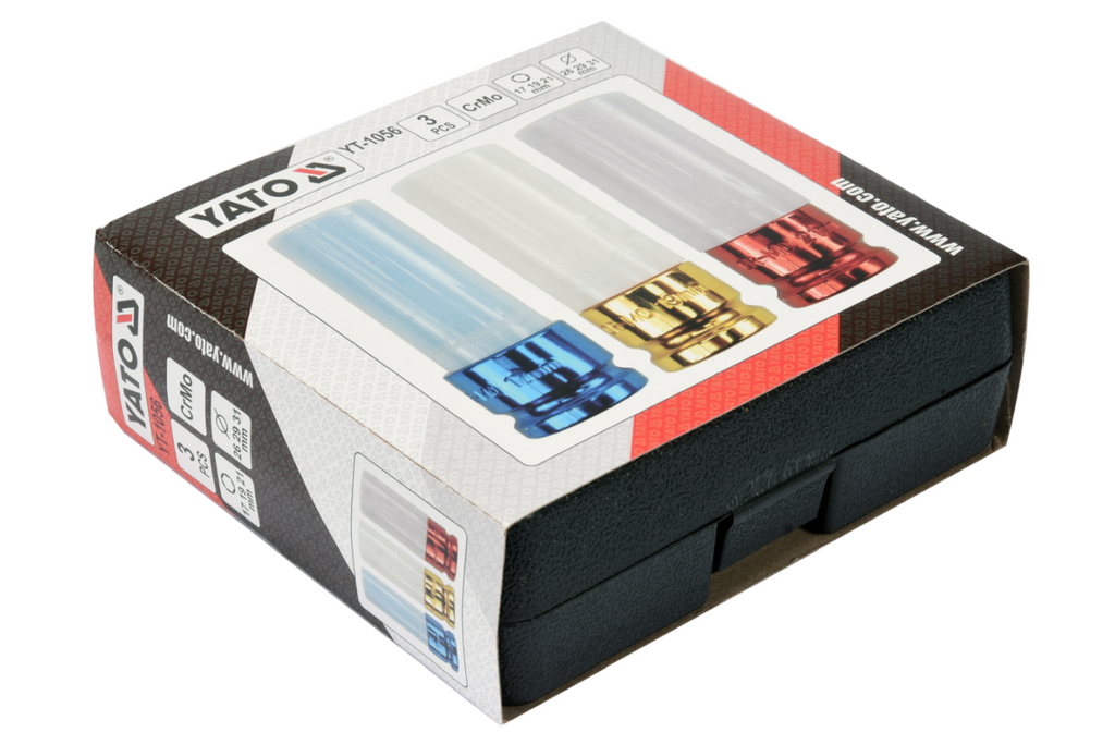 Chei tubulare de impact pentru jante din aluminiu YATO YT-1056 17-21mm 3 buc.