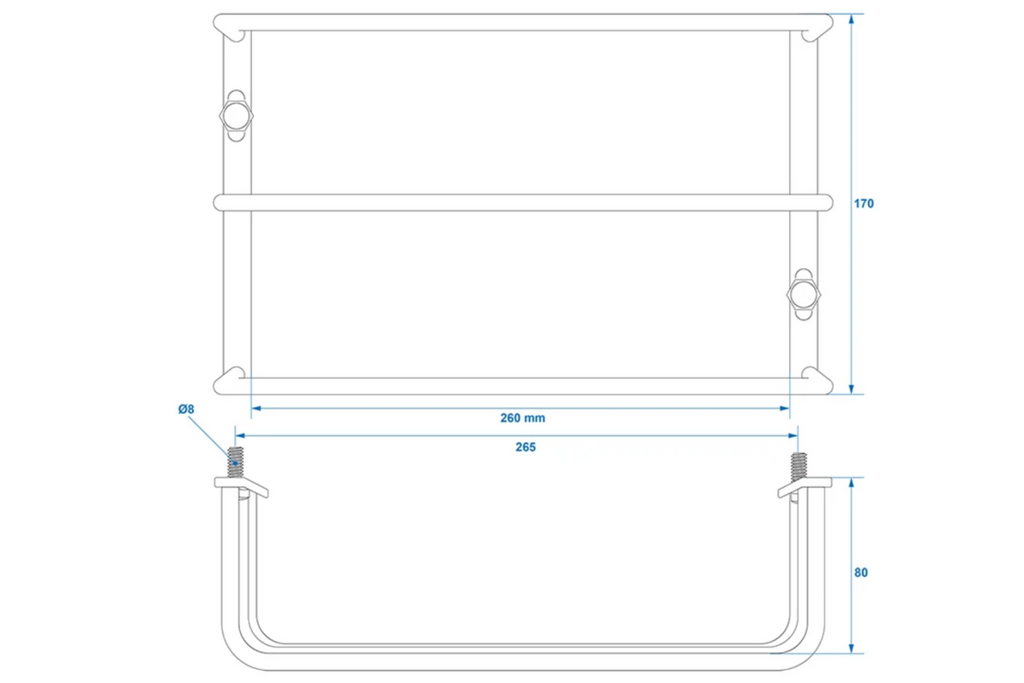 Grilă de protecție pentru lumini spate remorcă ProPlus, capac pentru lumini spate 260x170x80mm