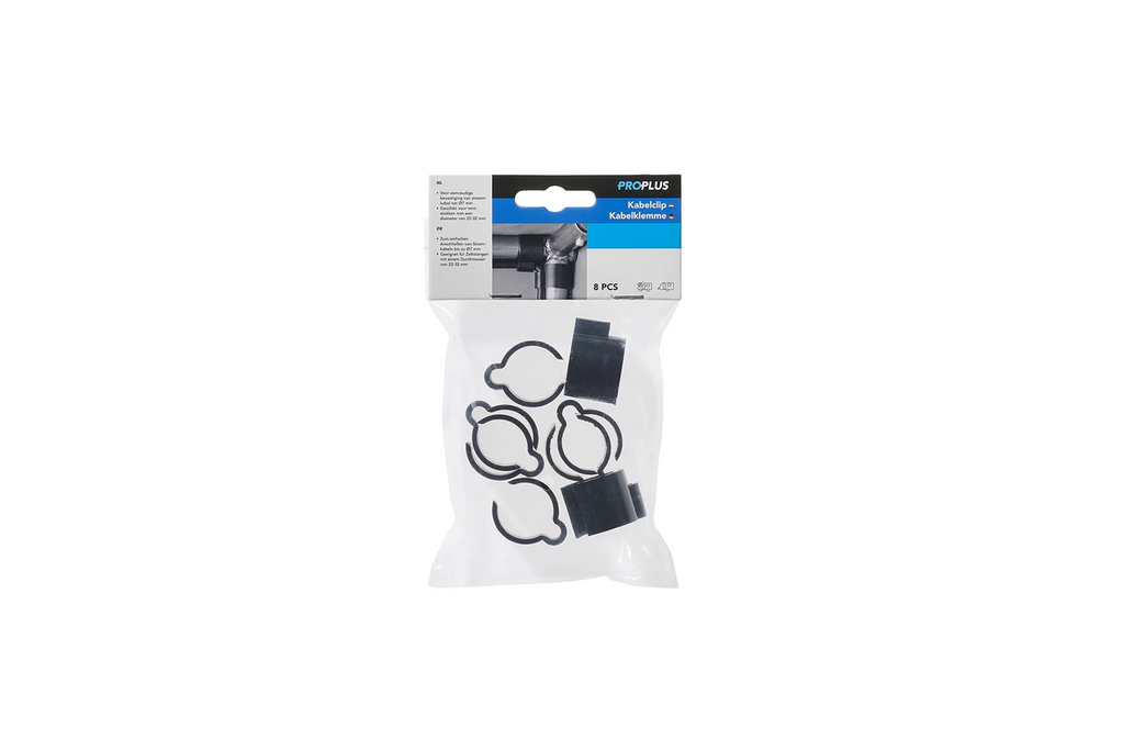 Set de opt cleme de fixare a cablurilor ProPlus 366486, diametru 22-32 mm
