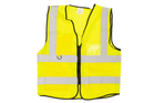 Vestă reflectorizantă galbenă HERMON XXL cu buzunare