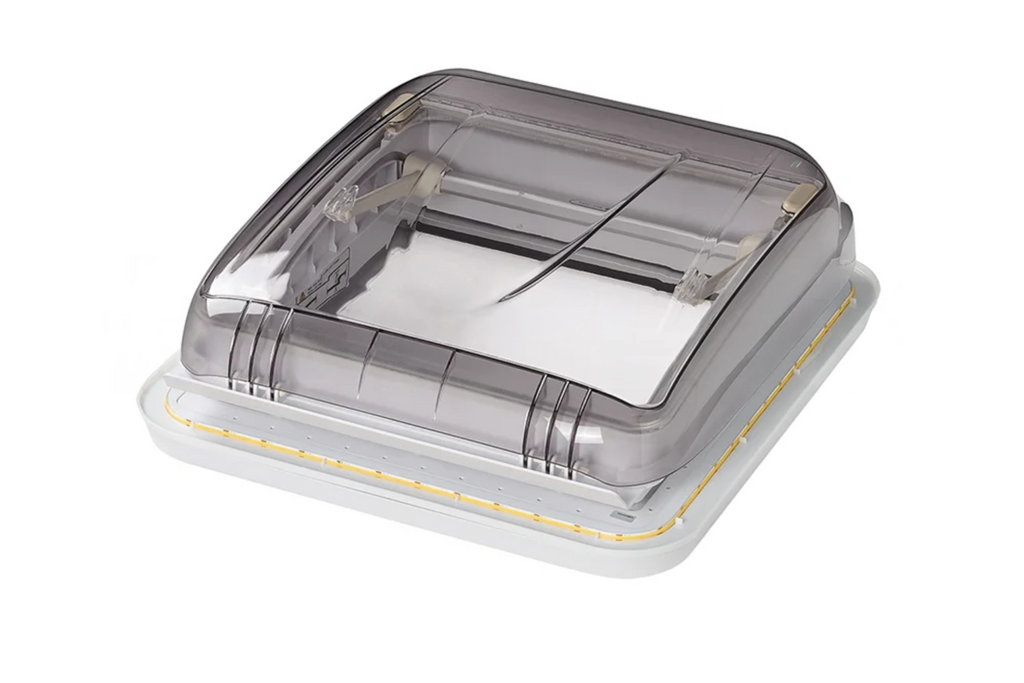ProPlus 610905V01 gura de aerisire pentru fereastră de plafon pentru rulote cu iluminare LED 400x400mm