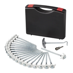 Set de cuie de cort cu înșurubare pentru cuie metalice ProPlus 365014 cu cârlig 20x20cm