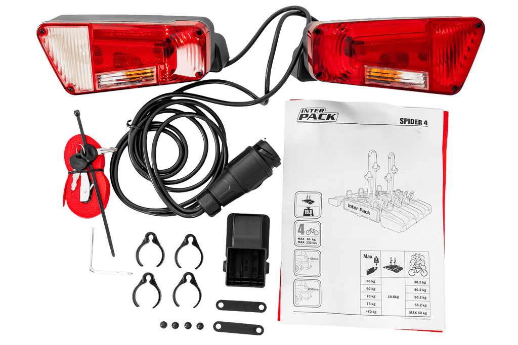 Inter Pack New Spider 4 - suport pentru 4 biciclete pe bara de remorcare