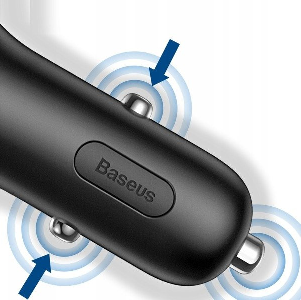 Încărcător auto BASEUS tip Y 2xUSB, priză brichetă 40W