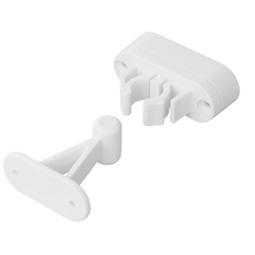 Zăvor de ușă pentru rulote și autorulote ProPlus 362622V02, mâner alb cu arc pentru fixarea ușii