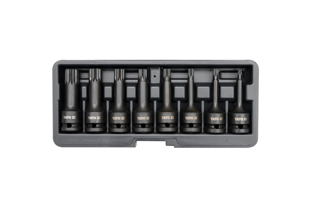 Set de chei de impact YATO YT-1069 cu 8 caneluri
