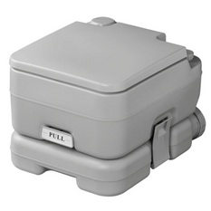 Toaletă portabilă de camping ProPlus 370415CR, gri, 10L/10L