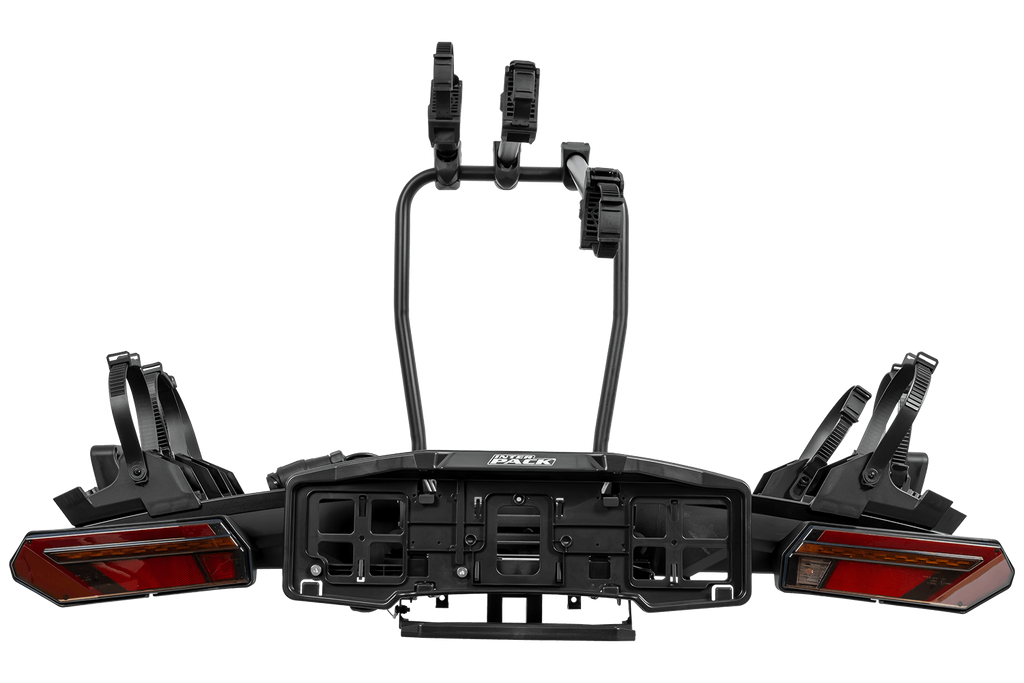 Inter Pack Velox 3 LED - suport de biciclete pliabil pentru cârligul de remorcare pentru 3 biciclete cu lumini LED