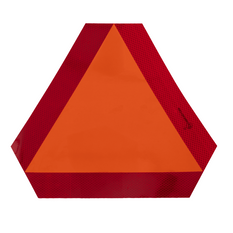 Autocolant reflectorizant HERMON, triunghi de avertizare pentru mișcări lente, 300x120mm