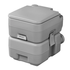 Toaletă portabilă de camping ProPlus 370415V01CR, gri, 10L/20L
