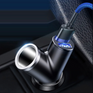 Încărcător auto BASEUS tip Y 2xUSB, priză brichetă 40W