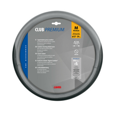 Husă volan LAMPA CLUB 37-39cm gri-negru