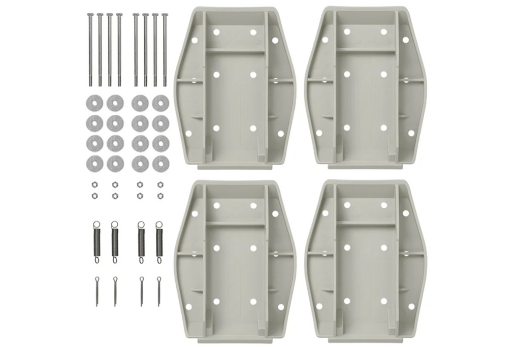 Set de patru plăcuțe de susținere pentru stabilizator de remorcă ProPlus 361519 cu arc 20,5x27,5cm