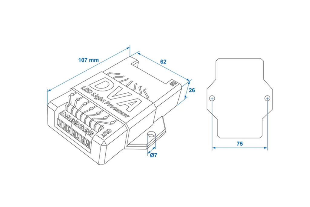 Modul controler de lumini LED pentru remorcă ProPlus 343128S CANBUS 12V