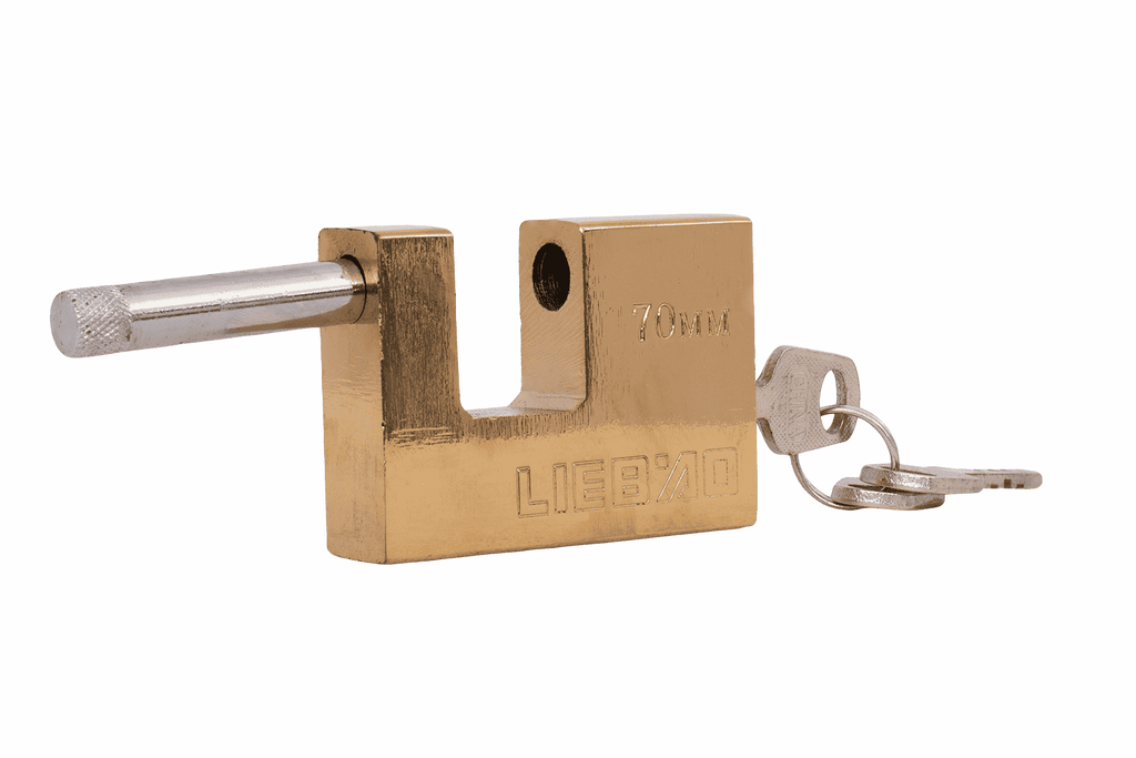 Lacăt din alamă 70mm HERMON, diametru ureche 10mm